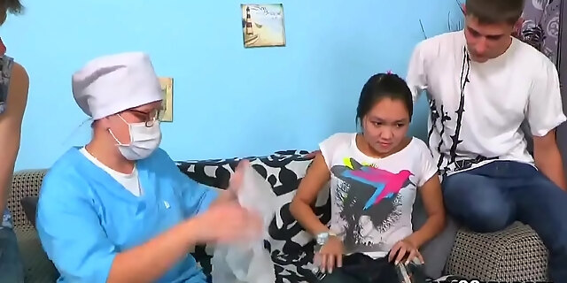 closeup,doctor,hardcore,pussy,shaved,threesome,virgin